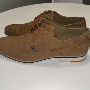 ALDO ADIMARI OXFORD CASUAL DRESS SHOE COGNAC BROWN - MENS SIZE 10